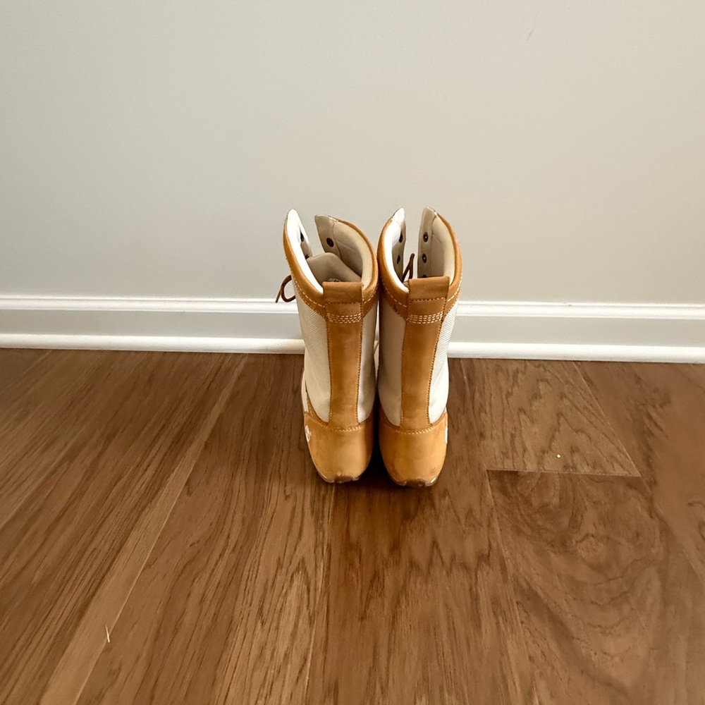 Tan and Cream Women's Boots - Picture 4 of 4
